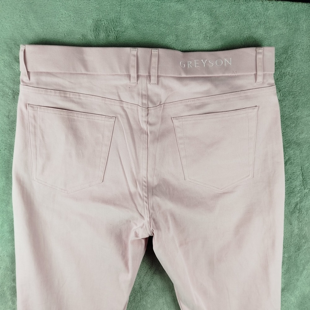 Greyson Pants Mens 33x32 Quartz Pink Armonk 5 Pocket Trouser Chino Golf $195 NWT - Picture 12 of 16